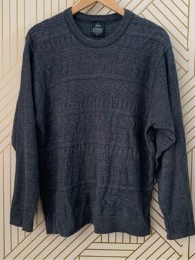 Vintage Avoca Merinosilk New Zealand made merino wool silk possum  crewneck M